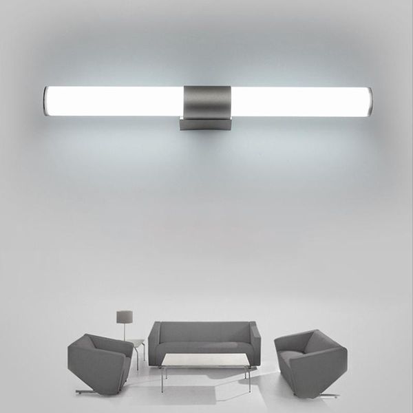 

wall lamp modern led mirror light strip sconces acrylic lampshade indoor lighting home decor bathroom bedroom living room toilet