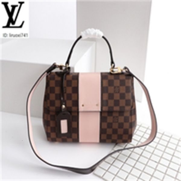 

brand designer luxury disk m42939 plaid pink shoulder bag women handbags iconic bags handles shoulder bags totes cross body bag clutches