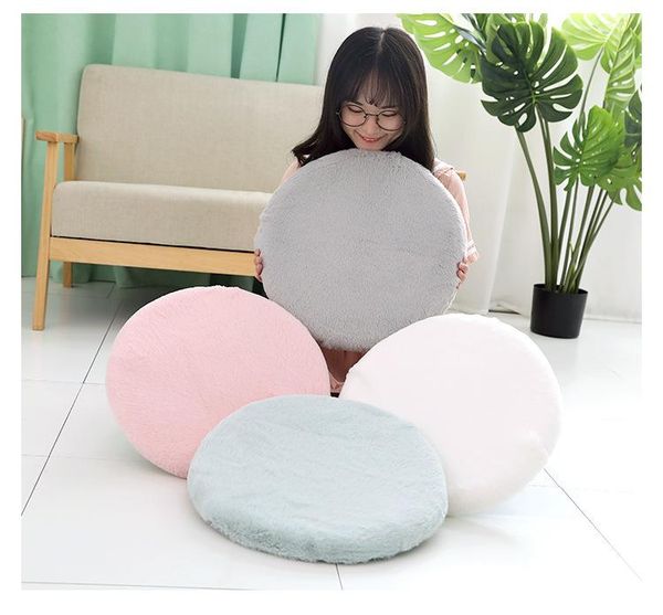 

cushion/decorative pillow modern style pure color seat cushion space memory foam long plush fabric warm relieve tailbone pain office home hi