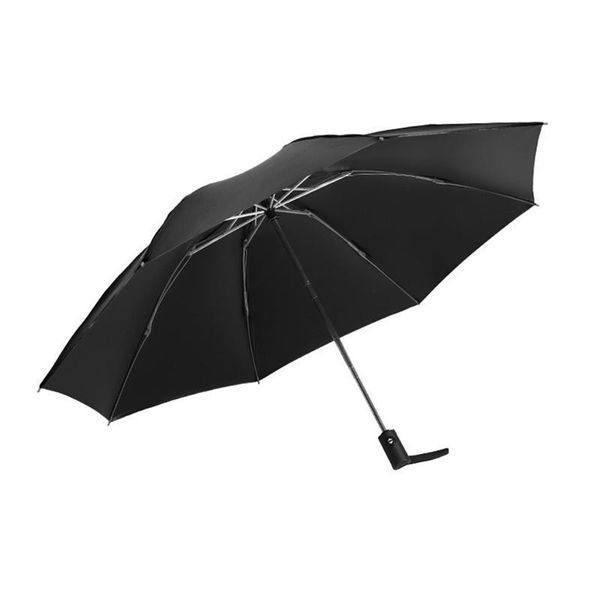 

umbrellas 1pc folding umbrella portable sun and rain automatic (black)