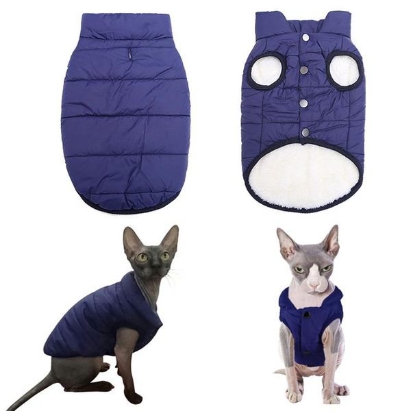 

cat costumes autumn winter warm pet clothes soft fleece vest jacket christmas kitten windproof coat kitty clothing