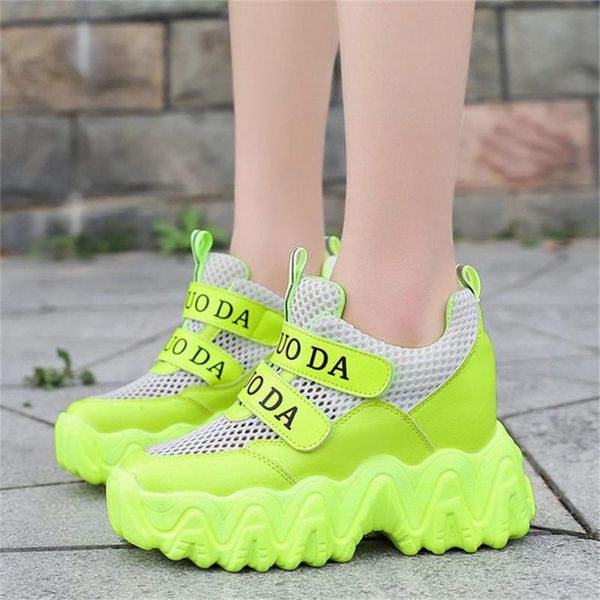 

dress shoes women's beathable fashion sneakers platform wedge high heel sport sandals chunky lace up ankle boots casual creepers, Black