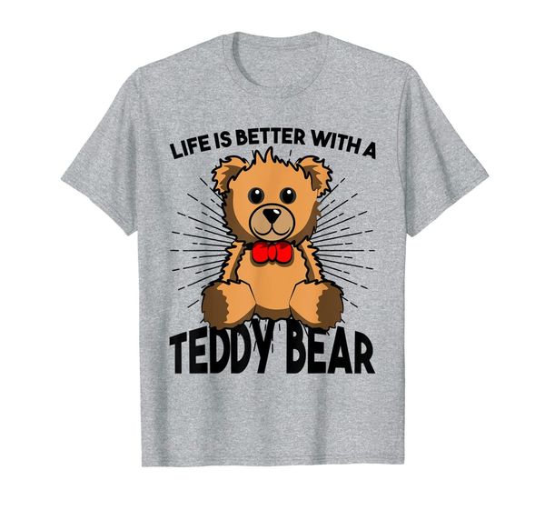 

love teddy bear tshirt better life for man, woman kids, White;black