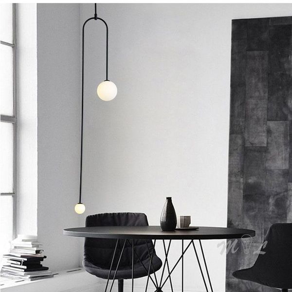 

pendant lamps modern glass ball bathroom fixture led wall moon lamp lustres ventilador de techo living room decoration hanglampen