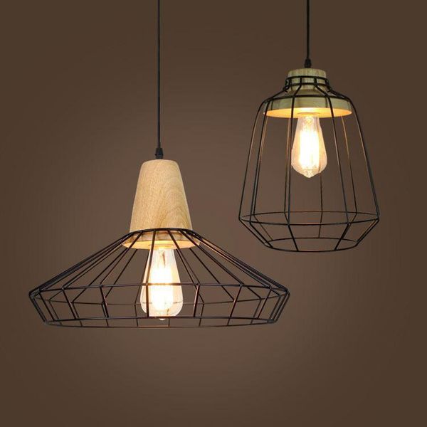 

pendant lamps industrial vintage cage light iron art lamp for cafe bar restaurant decoration