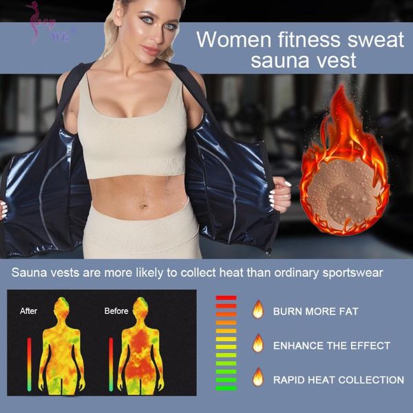 Damen Shapers Taillentrainer Sauna Top Frauen Schlankheitsshirt für Sport Workout Korsett Body Shaper Gewichtsverlust Bauch Shapwear