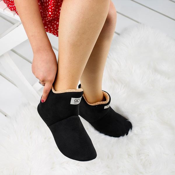 

ayakland gcc 001 lady home boats panduf slipper slippers, Black