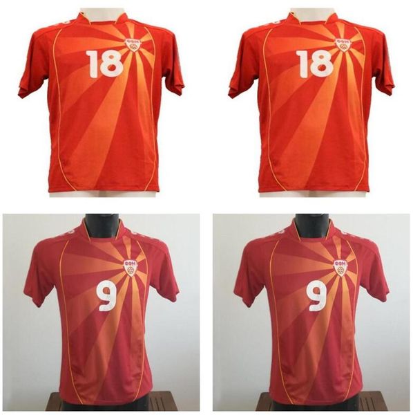 

customized 21-22 16 north macedonia thai quality soccer jerseys shirts wear national team home football shirt custom wear 10 calhanoglu, Black;yellow