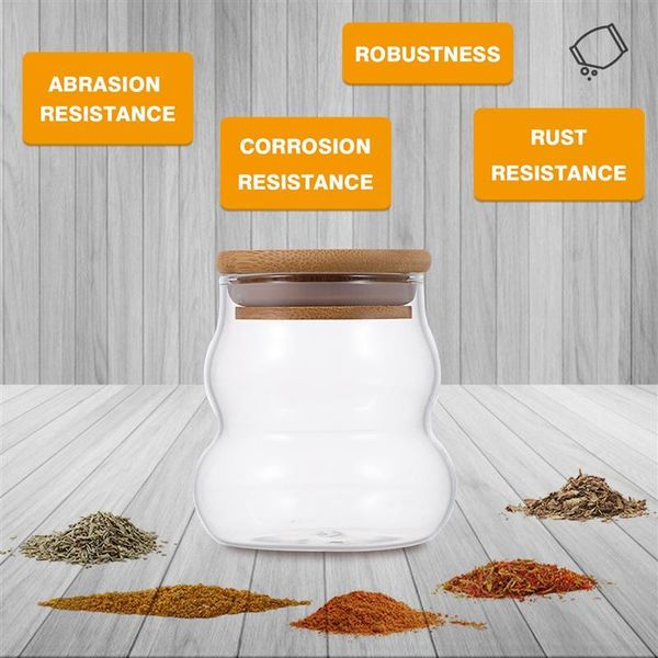 

1pc practical sealed jar tea canister storage container bottles & jars