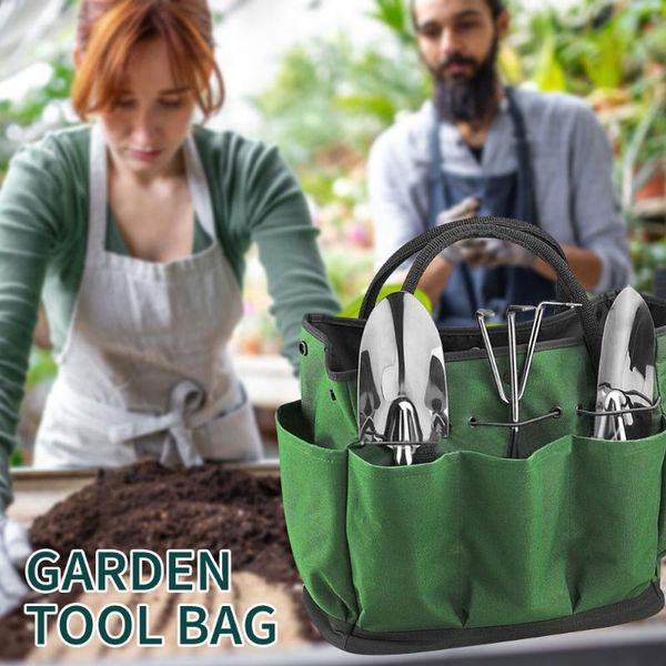 

oxford canvas chisel electrician toolkit multi-pocket gardening tools storage organizer bags tote cloth handbag