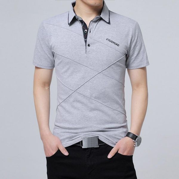 

men's t-shirts 2021 casual cotton summer t-shirt men short sleeve elegant work tee shirt clothing male collar t plus size 4xl 5xl, White;black