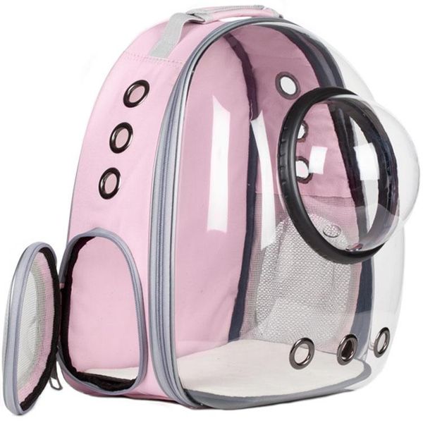 

cat carriers,crates & houses pink astronaut window bubble carry travel bag breathable space transparent pet transport dog backpack