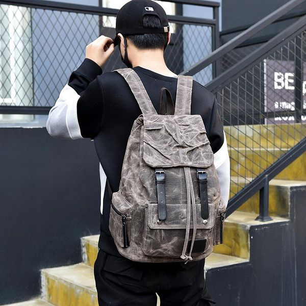 

backpack large capacity women's leisure travel bag men's sports canvas