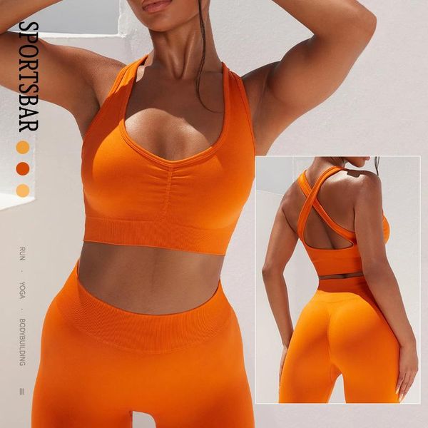 

yoga outfit seamless set fitness two piece women sports bra leggings gym clothes workout athletic wear running tracksuit