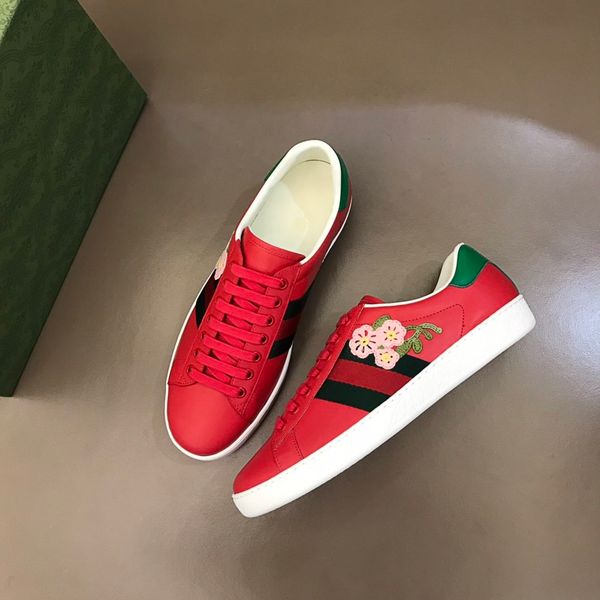 

2021ss mens real leather casual shoe women's platforms couple shoes fashion personality wild sneakers size 35-47, Black