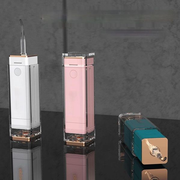 

smart electric toothbrush mini portable tooth cleaner, compact water floss square tube lipstick type cleaner