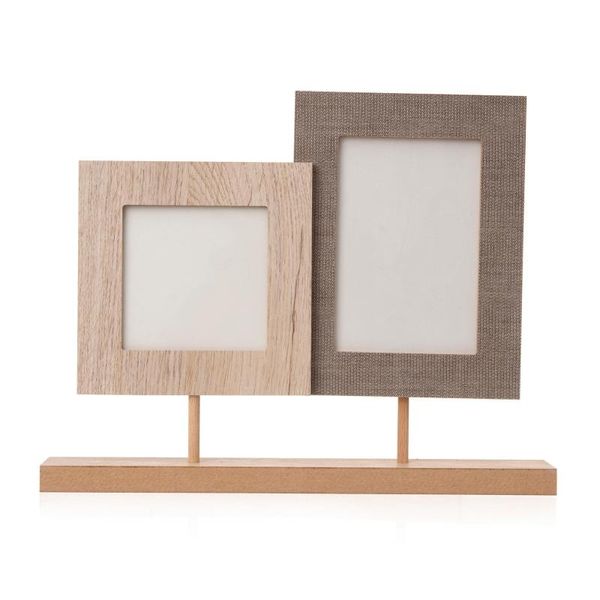 

frames eq deco 2 wooden frame, large frame: 16x21 cm-small 16x16 cm
