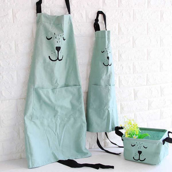 

apronsnordic expression apron kitchen korean fashion cotton parent child children's