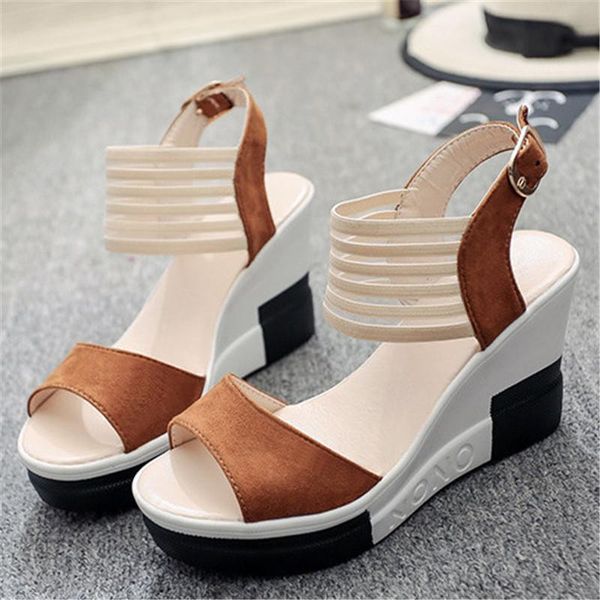 

dress shoes arrive summer women sandals high heels casual platform pumps, Black