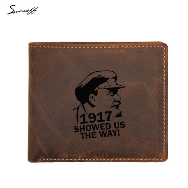 

wallets laser engraved lenin wallet frid protection card holders genuine leather small coin pocket purse men multi functional, Red;black