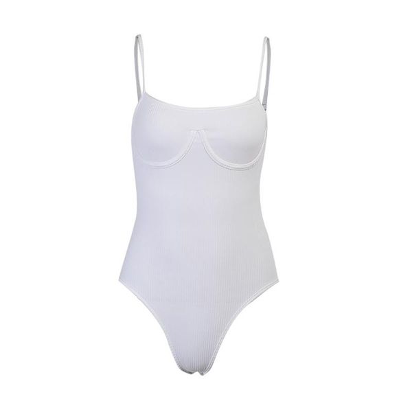 

women's tanks & camis 2021 women casual bodysuits bodycon solid all-match sleeveless canisoles summer fashion female white bodysuit