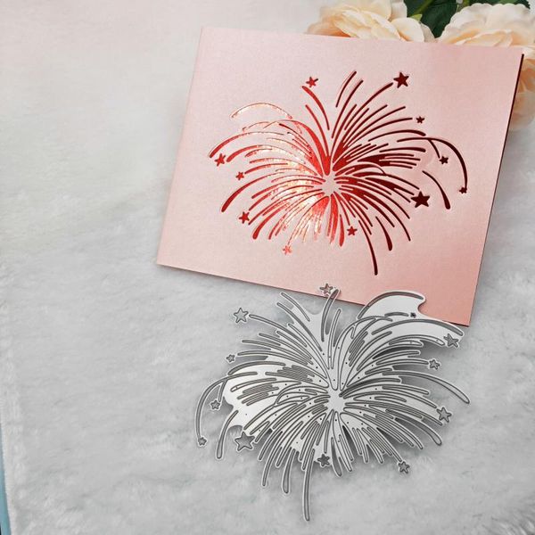 

painting supplies romantic fireworks metal cutting die brand 2021 embossing process card making greeting diy