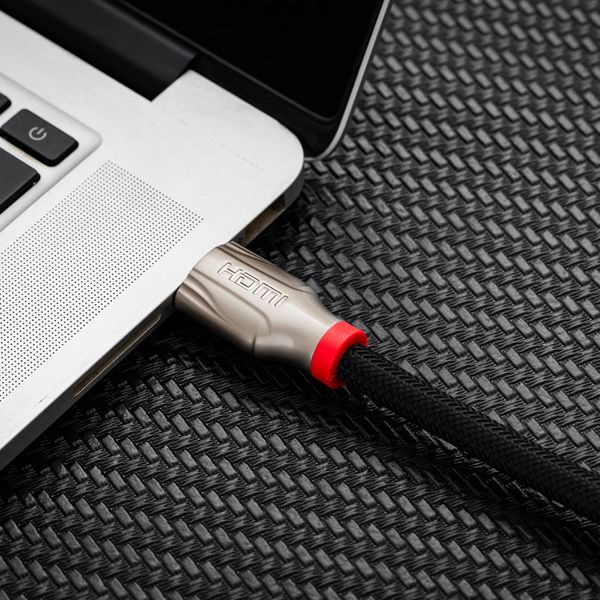 

ailicon 4k/60hz hdmi zinc alloy head and fabric braided computer cable connectors 4k notebook deskhost display projector graphics card chass