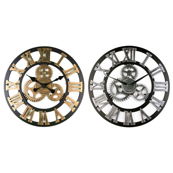 

industrial gear wall clock decorative retro age style room decoration art decor (without battery) clocks