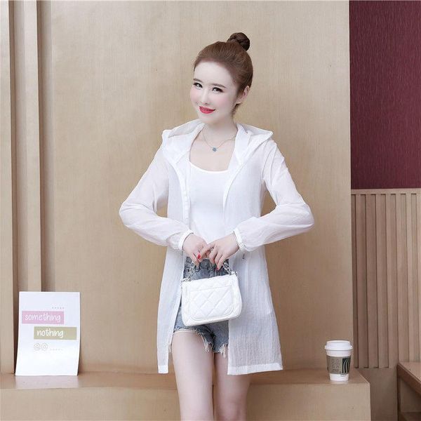 

women's jackets women 2021 summer uv sunscreen clothes female casual long sleeve jacket ladies anti ultraviolet beach wear r237, Black;brown