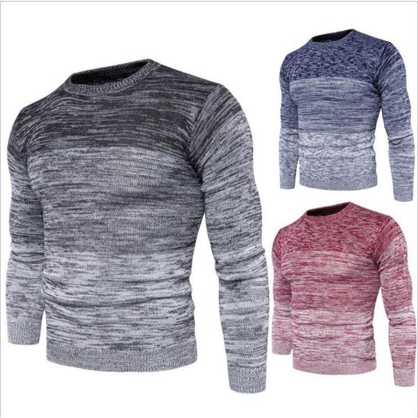 

men's sweaters round ne color matching in autumn 2021, White;black