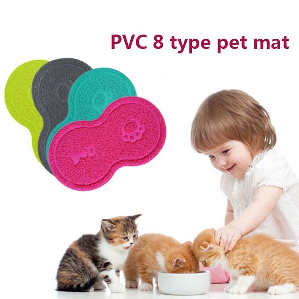 

cat beds & furniture pets dog litter mat kitten dish feeding bowl placemat tray tidy anti-slip pad 669