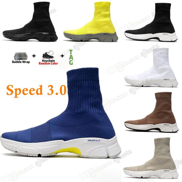 Balenciaga Balencaiga speed trainer Sock 1.0 shoes Designer Sock Sports Speed ​​Sapatos Casuais Trainer Mulheres Luxo Homens Runner Sneakers Plataforma Jogging Fluo Tamanho 36-45