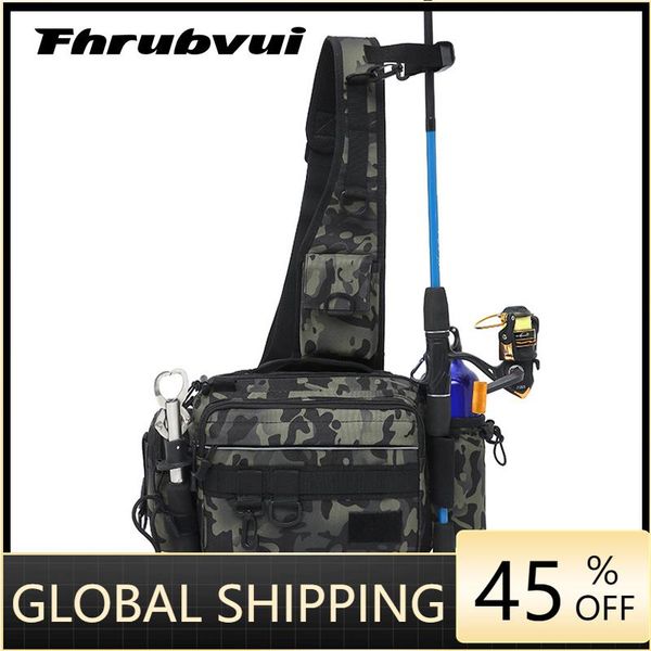 

fishing accessories multifunctional tackle bags single shoulder crossbody bag waist pack fish lures gear utility storage
