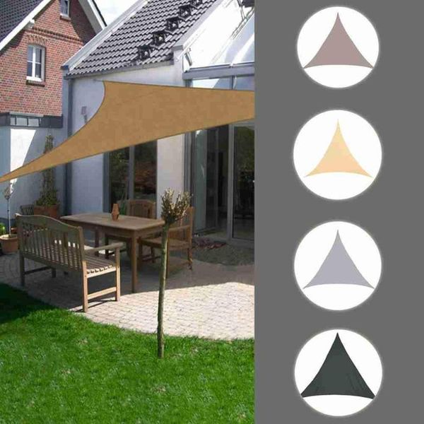 

shade 5x5x5m multifunction triangle sun sail waterproof outdoor garden patio party sunscreen awing canopy beach camping pool