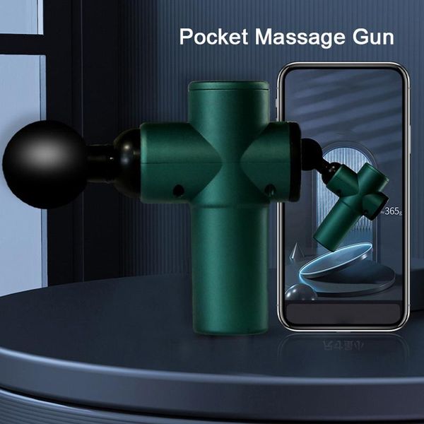 

deep tissue muscle massage gun 4 gears percussion body mini fascia back massager handheld for