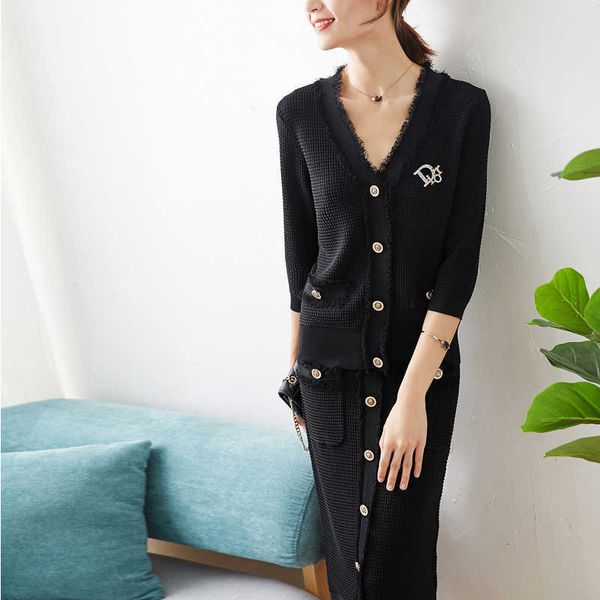 

two piece dress wind sweet cardigan skirt dressed two suits women's fashions workplace ol summer silk ice 7ipx, White