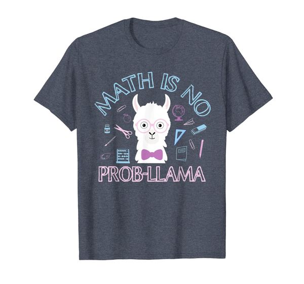 

Math Is No Prob-Llama Nerd Back to School Teacher Student T-Shirt, Mainly pictures