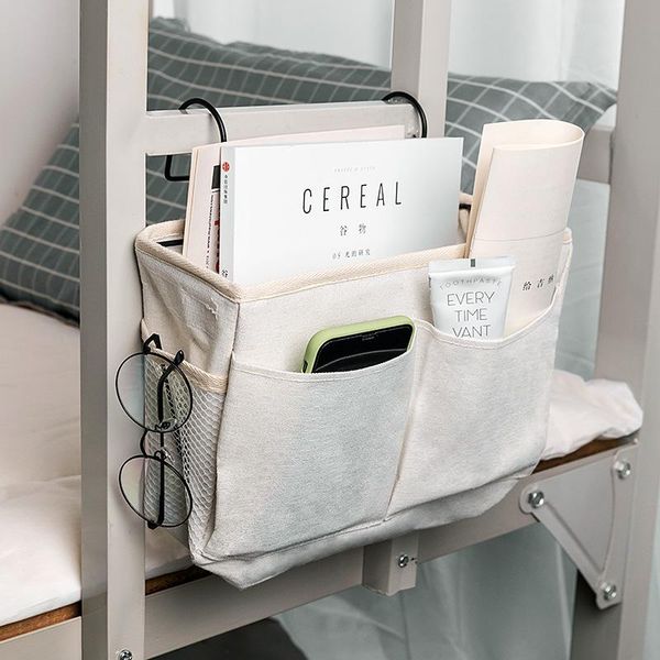 

storage boxes & bins hanging organizer bedside dorm room bag multifunction stereoscopic for student bed rails shelf