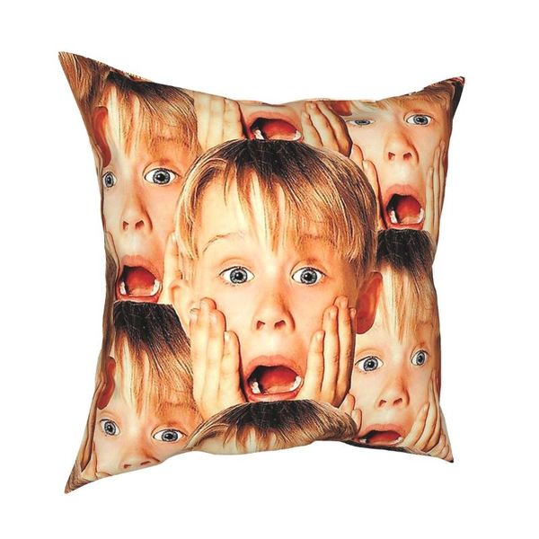 

kevin home alone pillowcover decoration christmas funny cushions throw pillow for living room polyester double-sided printing cushion/decora