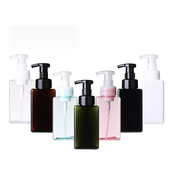 

storage bottles & jars 250ml 450ml empty square liquid soap shaving foam dispenser pump container makeup plastic bottle diy foaming