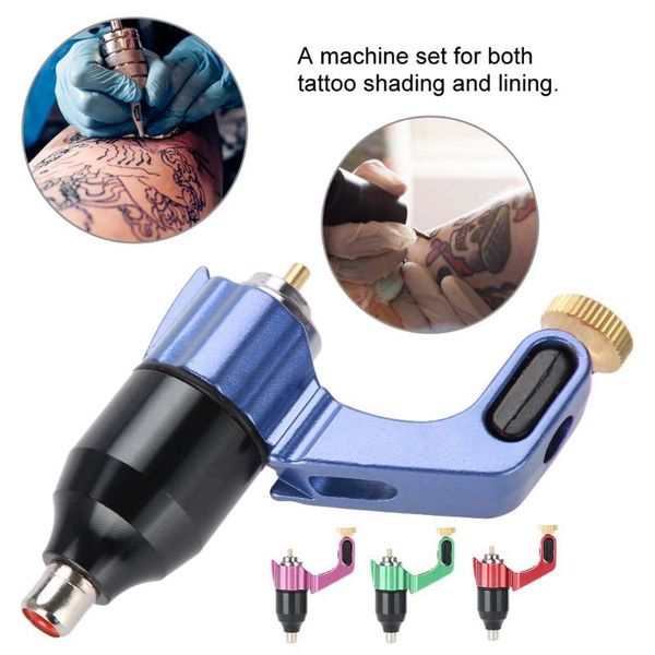 

tattoo guns kits 4 colors rca interface machine strong rotary motor liner shader device microblading permanent make up a