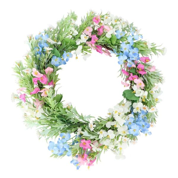 

1pc artificial plant wreath decor spring garland hanging wedding decorative flowers & wreaths