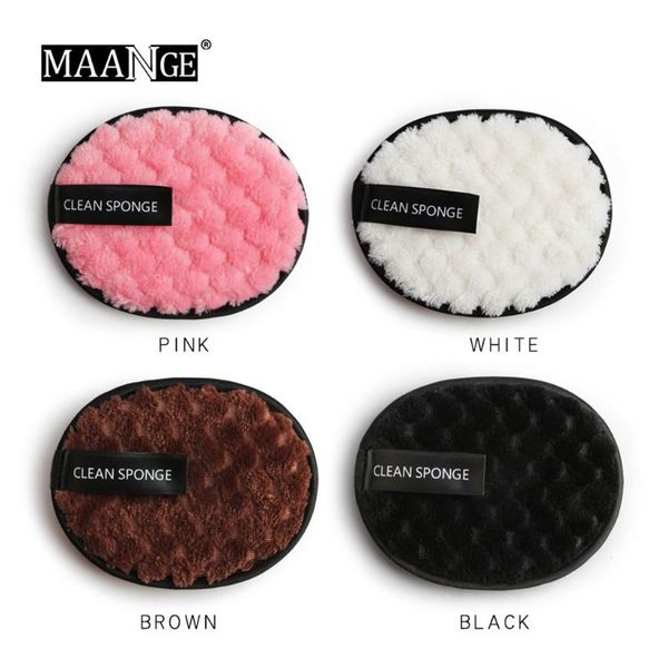 

sponges, applicators & cotton makeup puff cleaner remover towel face powder cleansing cloth pads plush sponge reusable fashion #40