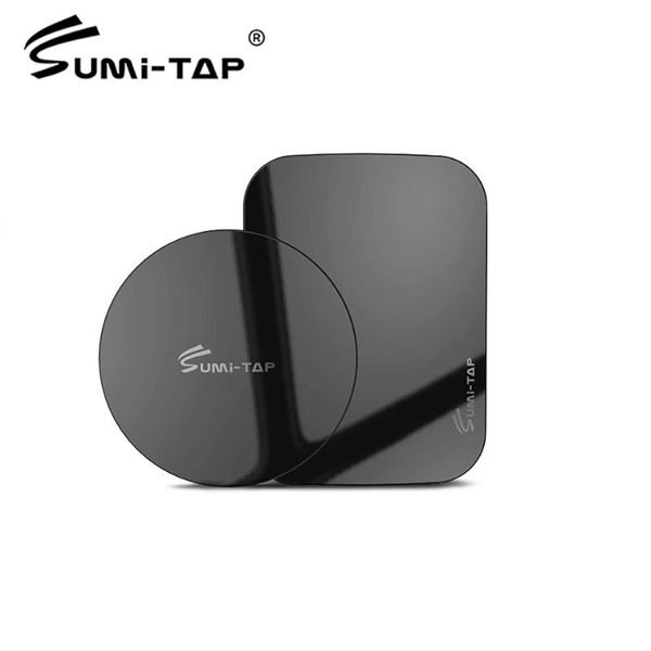 

sumi-tap magnetic metal plate disk for car phone holder 0.4mm ultra-thin iron magnet sheet sticker universal mobile stands cell mounts & hol