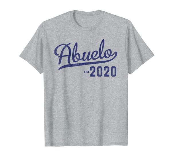 

mens first time abuelo 2020 t-shirt baby announcement gift, White;black