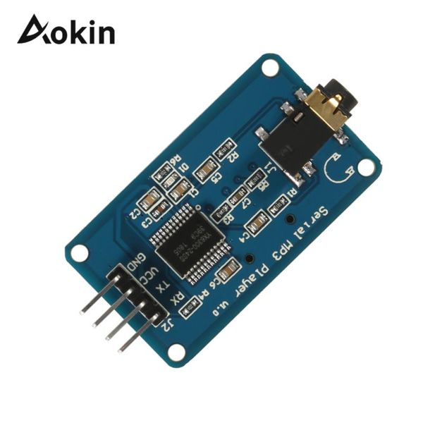 

integrated circuits yx5300 mp3 player module voice serial port control with card slot for arduino compatible scm & diy kits board