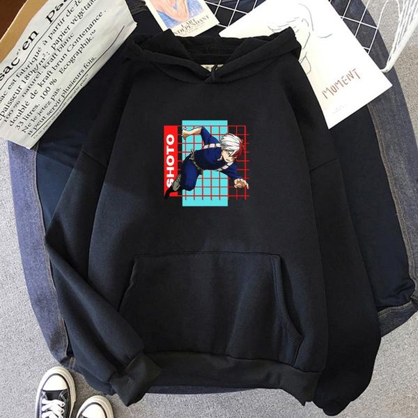 

men's hoodies & sweatshirts my hero academia men female spring casual pullover sweats hoodie fashion japan anime hip hop sweatshirt clo, Black