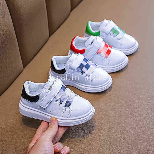 

children shoes girls boys sneakers antislip soft bottom comfortable kids sneaker toddler casual flat spring sports white shoes g1210, Black;red