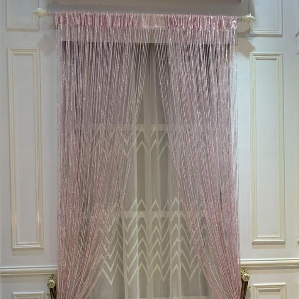 

1m*2m silver leather line curtain string door window decoration multi-purpose & drapes