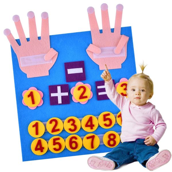 

Kid Montessori Toys Felt Finger Numbers Math Toy Children Counting Early Learning for Toddlers Intelligence Develop